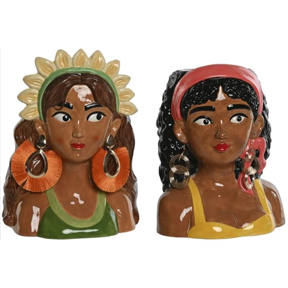 Kaspó nő 21x16x25 cm 2 féle