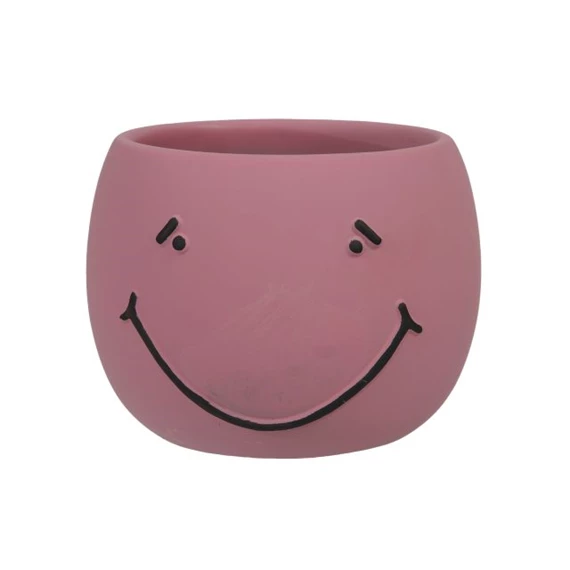 Kaspó smileyval 14x11 cm