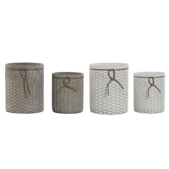 Kaspó szett kerek 17x17x21 cm 2 féle S/2