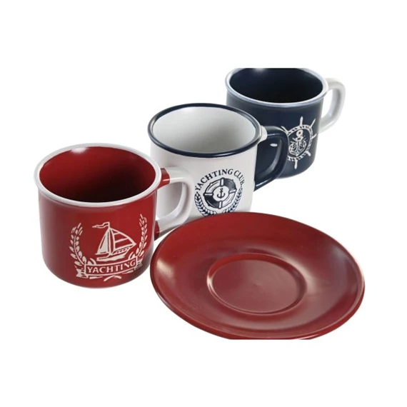 Kávés készlet 12,5x12,5x2 cm 150 ml S/6