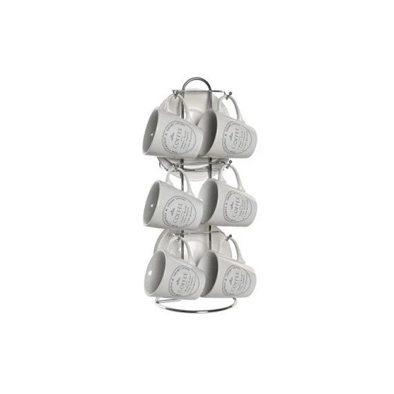 Kávés készlet 11x11x2 cm 90 ml S/6