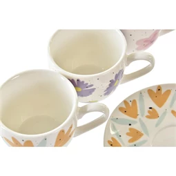 Kávés készlet virágos 8,5x6x5 cm 90 ml 4 féle