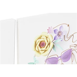 Kép absztrakt arc 40x1,8x40 cm 4 féle