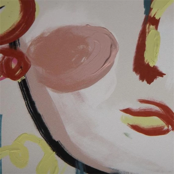 Kép absztrakt arcok 70x3,7x50 cm 2 féle