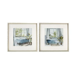 Kép fürdőszoba keretes 32x2,5x32 cm 2 féle