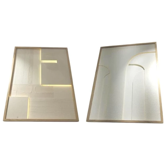 Kép keretes, LED-es 3D-s 75x3,8x100 cm 2 féle