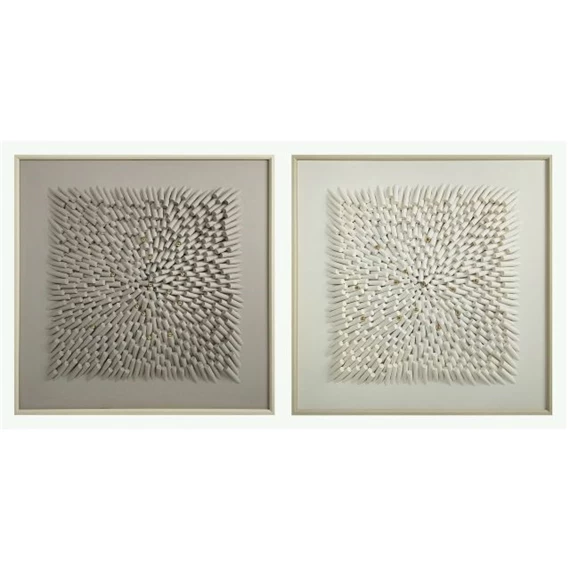 Kép keretes, absztrakt 3D-s 100x3,5x100 cm 2 féle