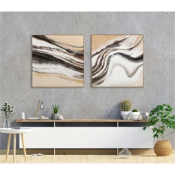 Kép keretes, absztrakt 102x3,2x102 cm 2 féle