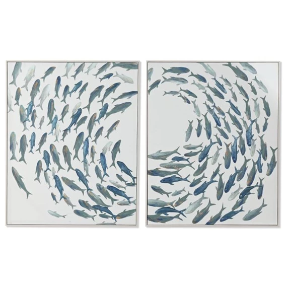 Kép keretes, halak 82,5x4x102,5 cm 2 féle