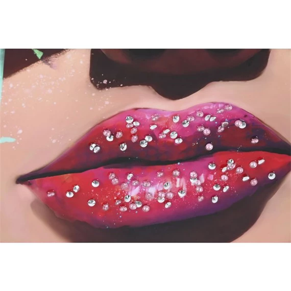 Kép keretes, nő 82x4x82 cm 2 féle