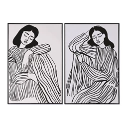 Kép keretes, nő 83x4x123 cm 2 féle