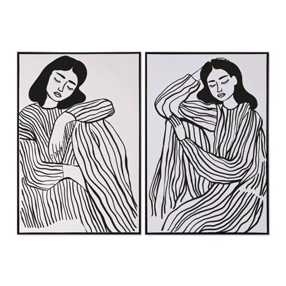 Kép keretes, nő 83x4x123 cm 2 féle