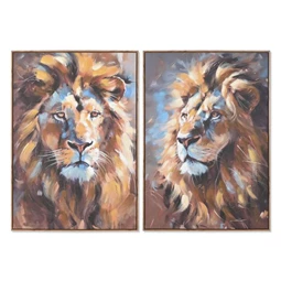 Kép keretes, oroszlán 70x3,5x100 cm 2 féle