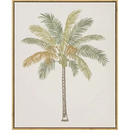 Kép keretes, pálmafa 3D-s 40x3,2x50 cm 2 féle