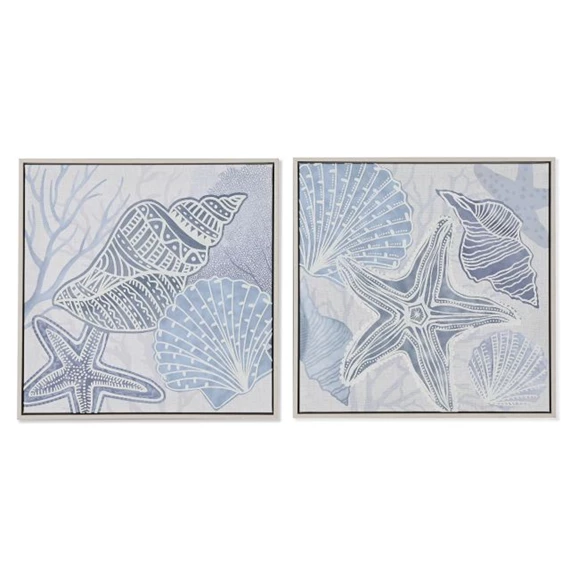 Kép keretes, tengeri 40x3x40 cm 2 féle