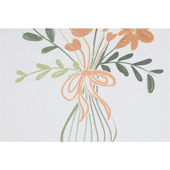 Kép keretes, virágváza 42,5x2,5x52,5 cm 2 féle