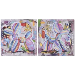 Kép lufikutya, kézzel festett 80x3x80 cm 2 féle