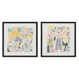 Kép modern, keretes 40x2,8x40 cm 2 féle