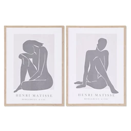 Kép nő, keretes 45x2,5x60 cm 2 féle