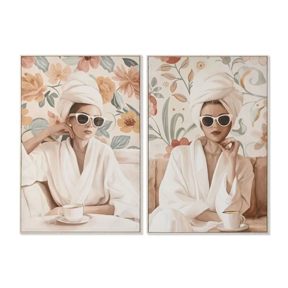 Kép nő keretes 82x3,5x122 cm 2 féle