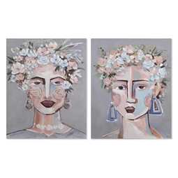 Kép nő virágos 80x3,7x100 cm 2 féle