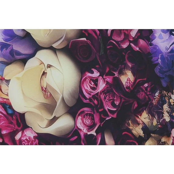 Kép virágos nő 100x0,04x150 cm