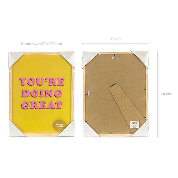 Képkeret természetes fa 30x40 cm