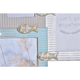 Képkeret többfotós "Beach" felirattal 51x2x40,5 cm