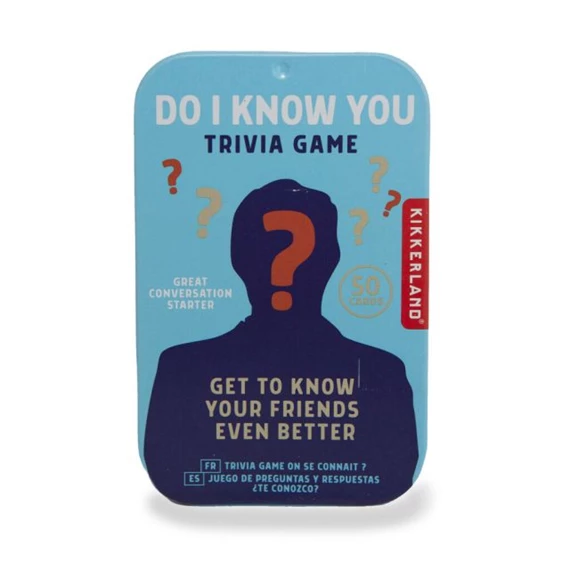 Kérdezz-felelek játék, angol nyelvű - Ismerkedés 9,3x6x1,7 cm