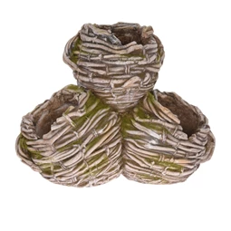 Kerti kaspó együttes, ültethető 42x21x34 cm