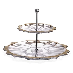 Kínáló PLANTICA arany szegéllyel 35 cm