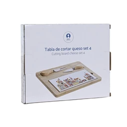 Kínáló szett előételhez 24,5x20x1,2 cm S/4