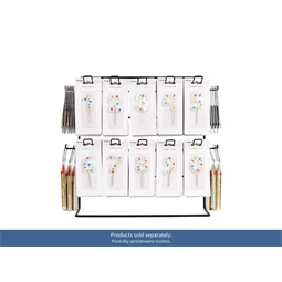 Kis fém bemutatóállvány 43x20,5x41 cm fekete