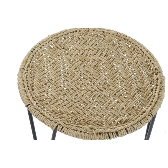 Kisasztal szett kötéllel 62x62x40 cm S/3