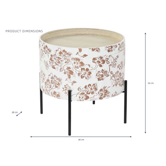 Kisasztal tetővel 38x38x39 cm