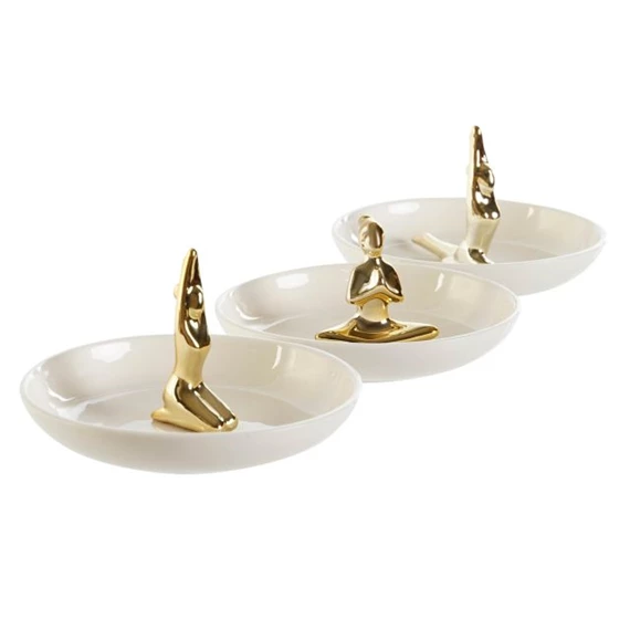 Kistálca jóga figurával 11x11x6,5 cm 3 féle