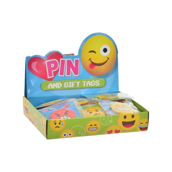 Kitűző Smile 3,7x0,5 cm 9 féle