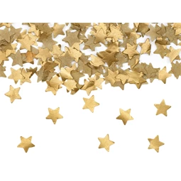 Konfetti ágyú arany csillagok 20 cm