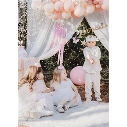 Konfetti ágyú arany csillagok 20 cm