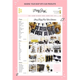 Konfetti ágyú csillagokkal arany 60 cm