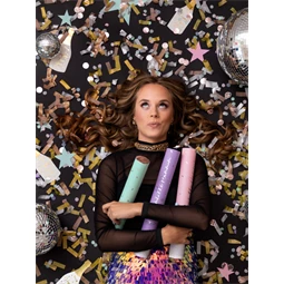 Konfetti ágyú ezüst 40 cm