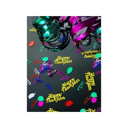 Konfetti boldog új évet arany 4 x 2 cm 3 g