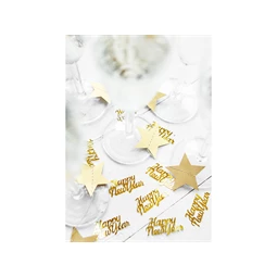 Konfetti boldog új évet arany 4 x 2 cm 3 g