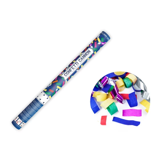 Konfetti és szerpentin ágyú mix 60 cm