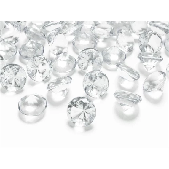 Konfetti gyémánt 20 mm színtelen S/10