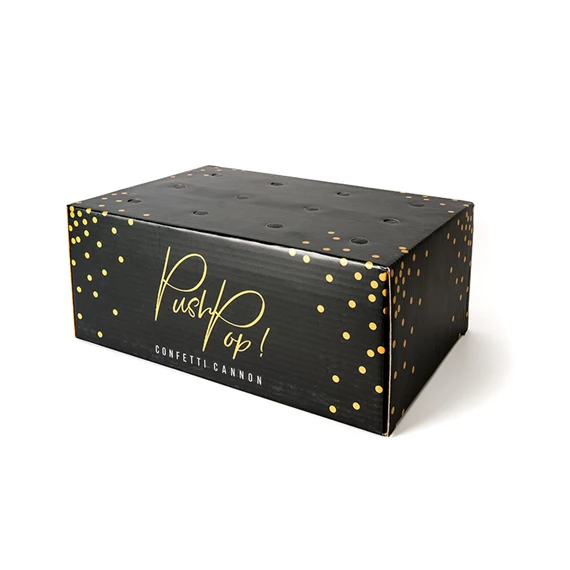 Konfetti push pop arany