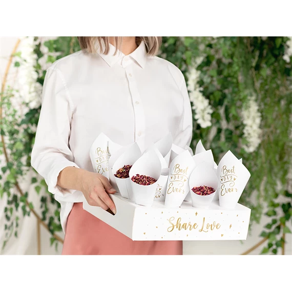 Konfetti tartó kúp, mix