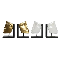 Könyvtámasz szett, arc 30,5x10x22 cm 2 féle S/2