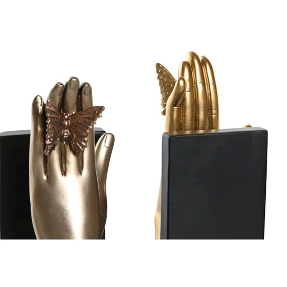 Könyvtámasz szett, kéz pillangóval 22x8,5x17 cm 2 féle S/2