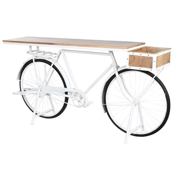 Konzolasztal biciklivel 195x40x91 cm